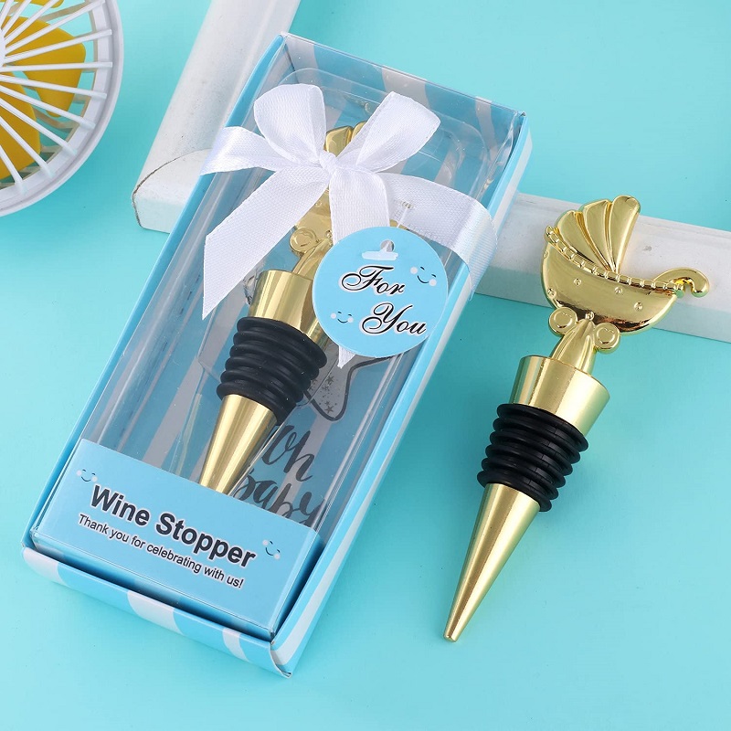 boat shape wine stopper with packing box